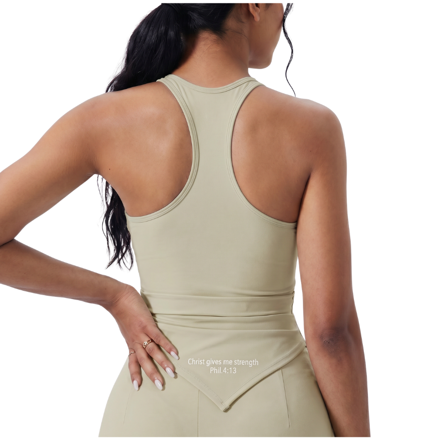 Sculpt Tie-Side Strappy Active Tank