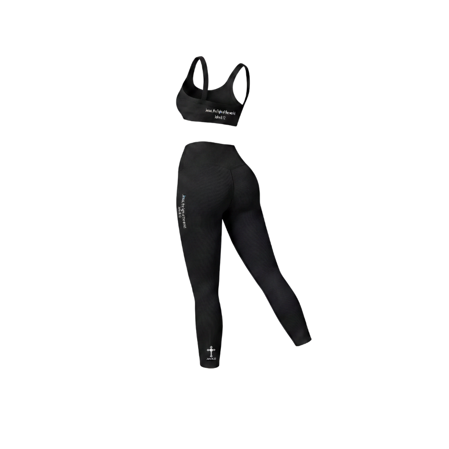 Ribbed High-Waist Leggings