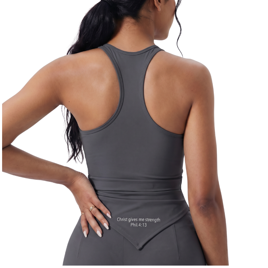 Sculpt Tie-Side Strappy Active Tank