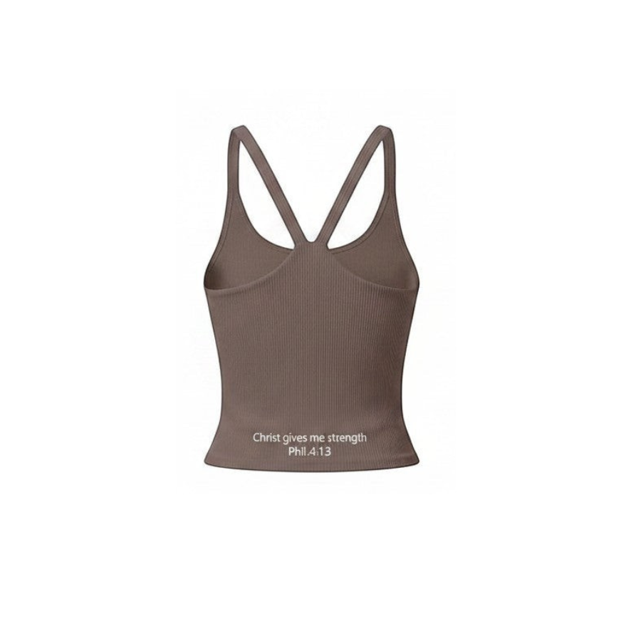 Ribbed Square-Neck Tank