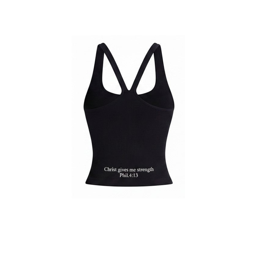 Ribbed Square-Neck Tank