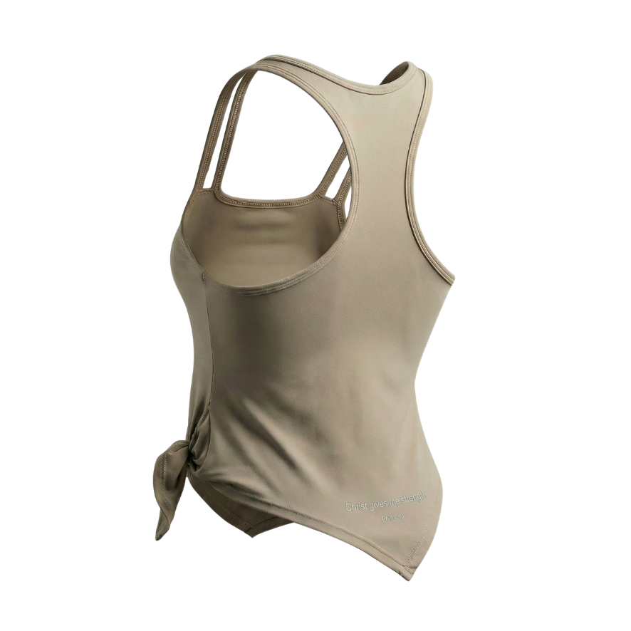 Sculpt Tie-Side Strappy Active Tank