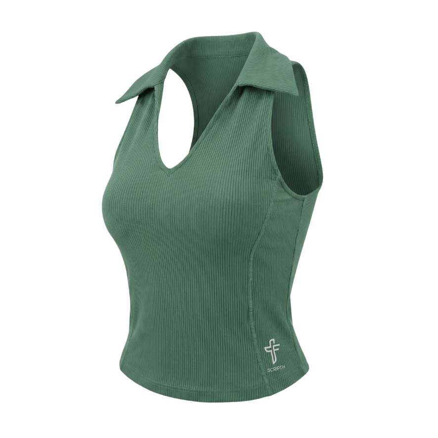Collared Performance Tank
