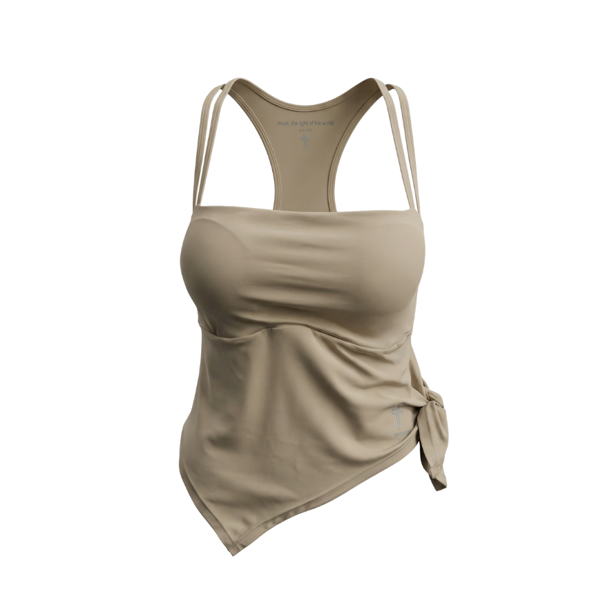 Sculpt Tie-Side Strappy Active Tank
