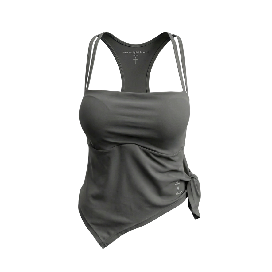 Sculpt Tie-Side Strappy Active Tank