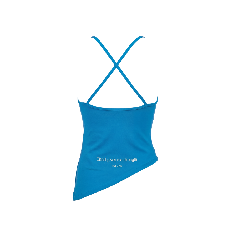 Halter Neck Asymmetric Tank