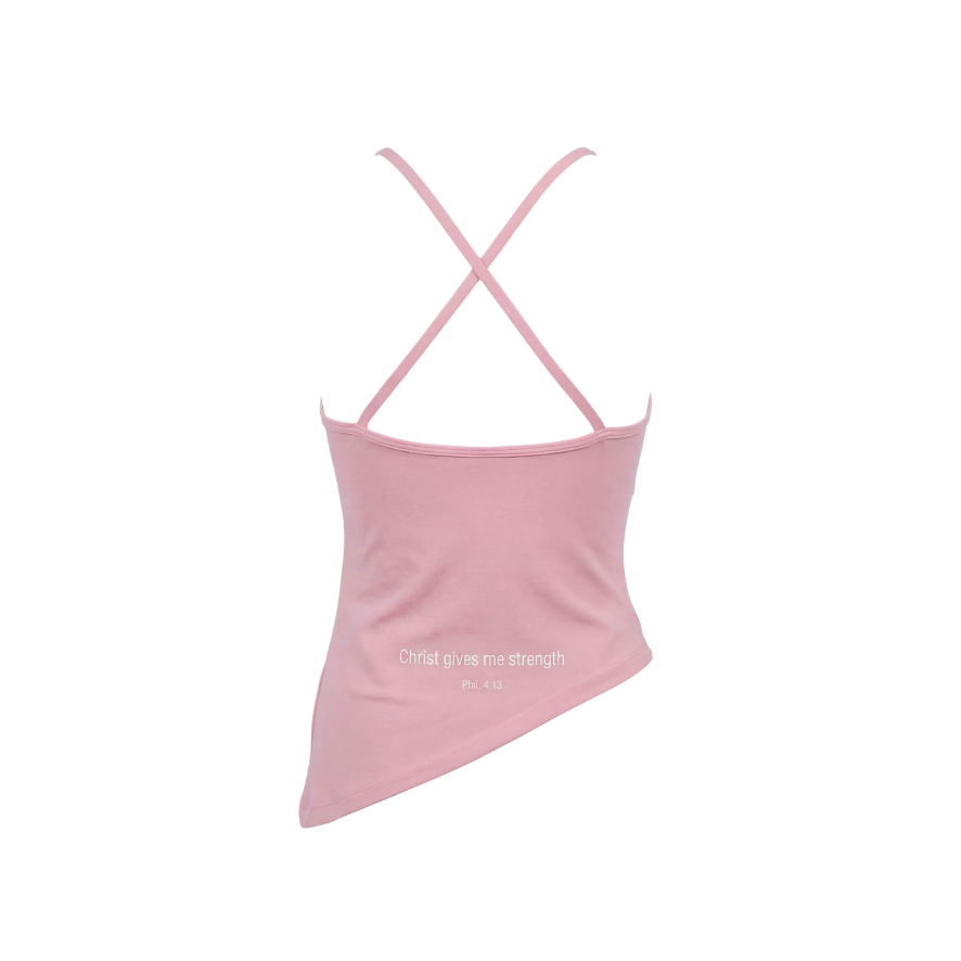 Halter Neck Asymmetric Tank
