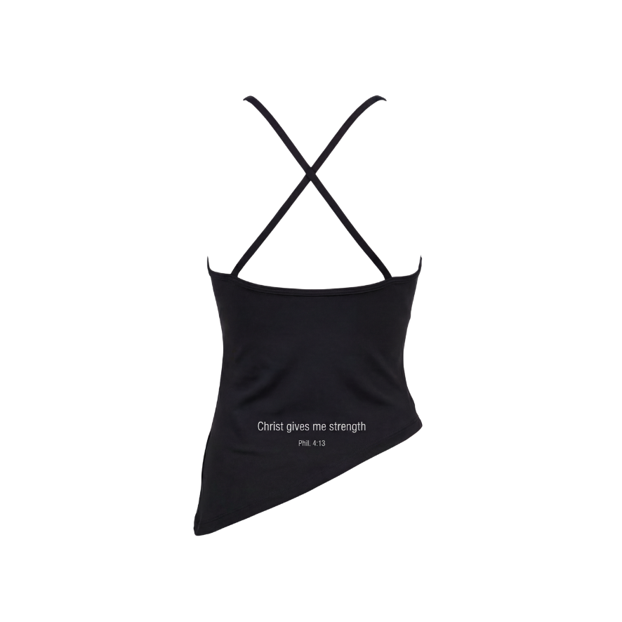 Halter Neck Asymmetric Tank