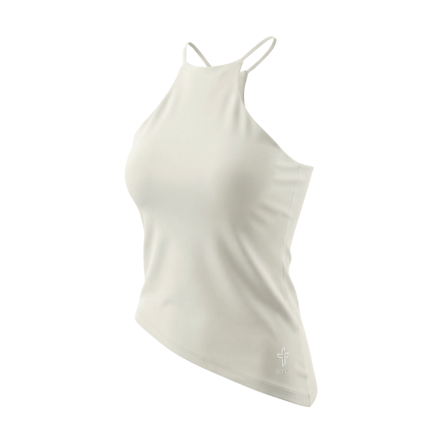 Halter Neck Asymmetric Tank