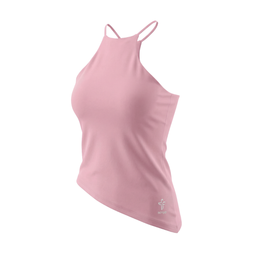 Halter Neck Asymmetric Tank