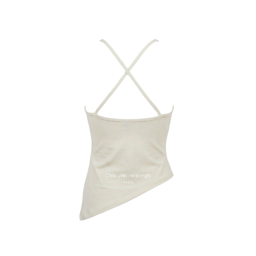 Halter Neck Asymmetric Tank