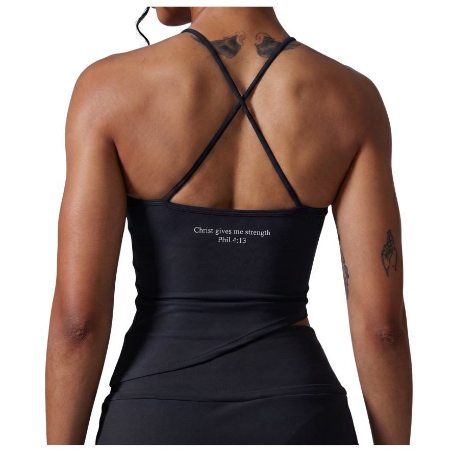 Halter Neck Asymmetric Tank
