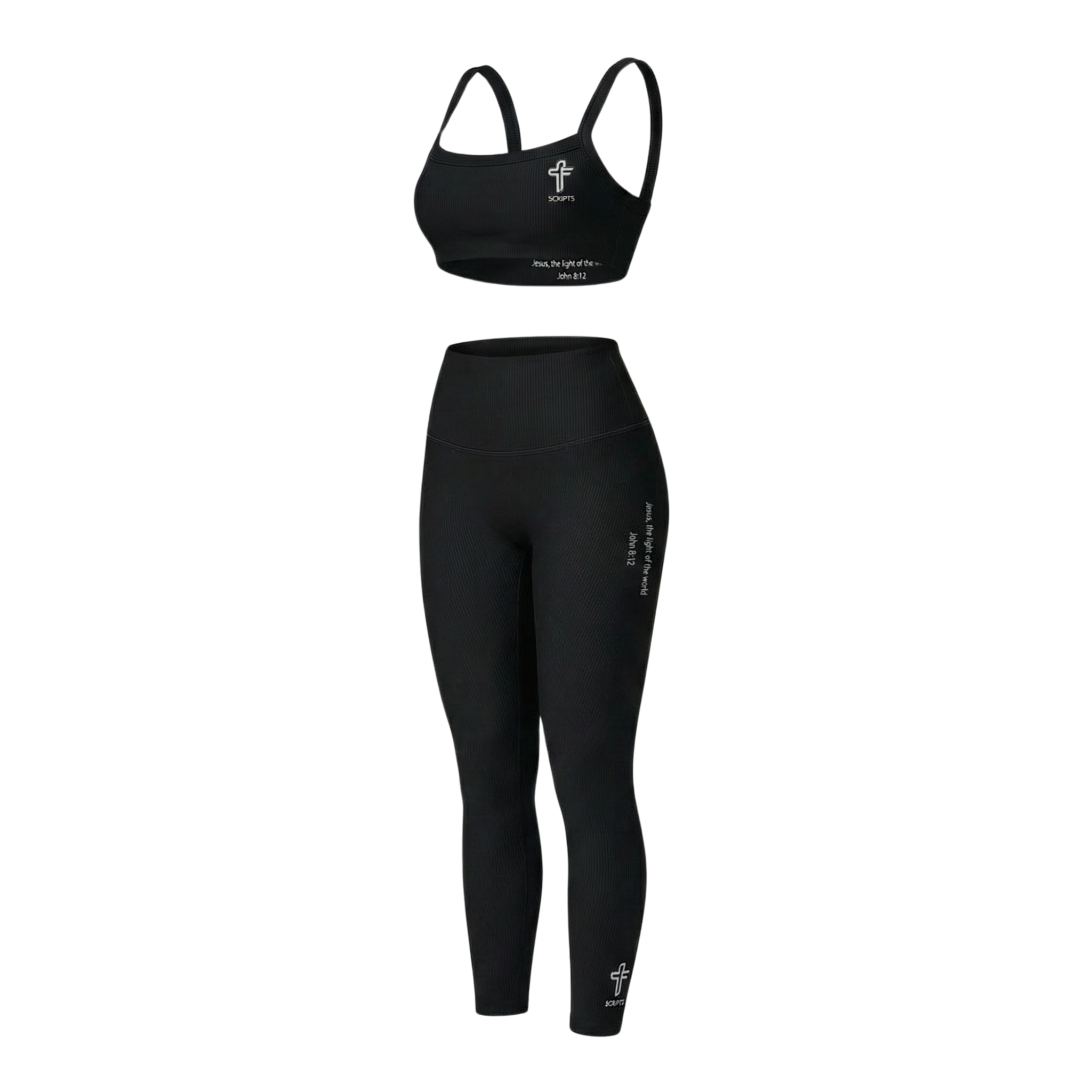 Ribbed Square-Neck Bra