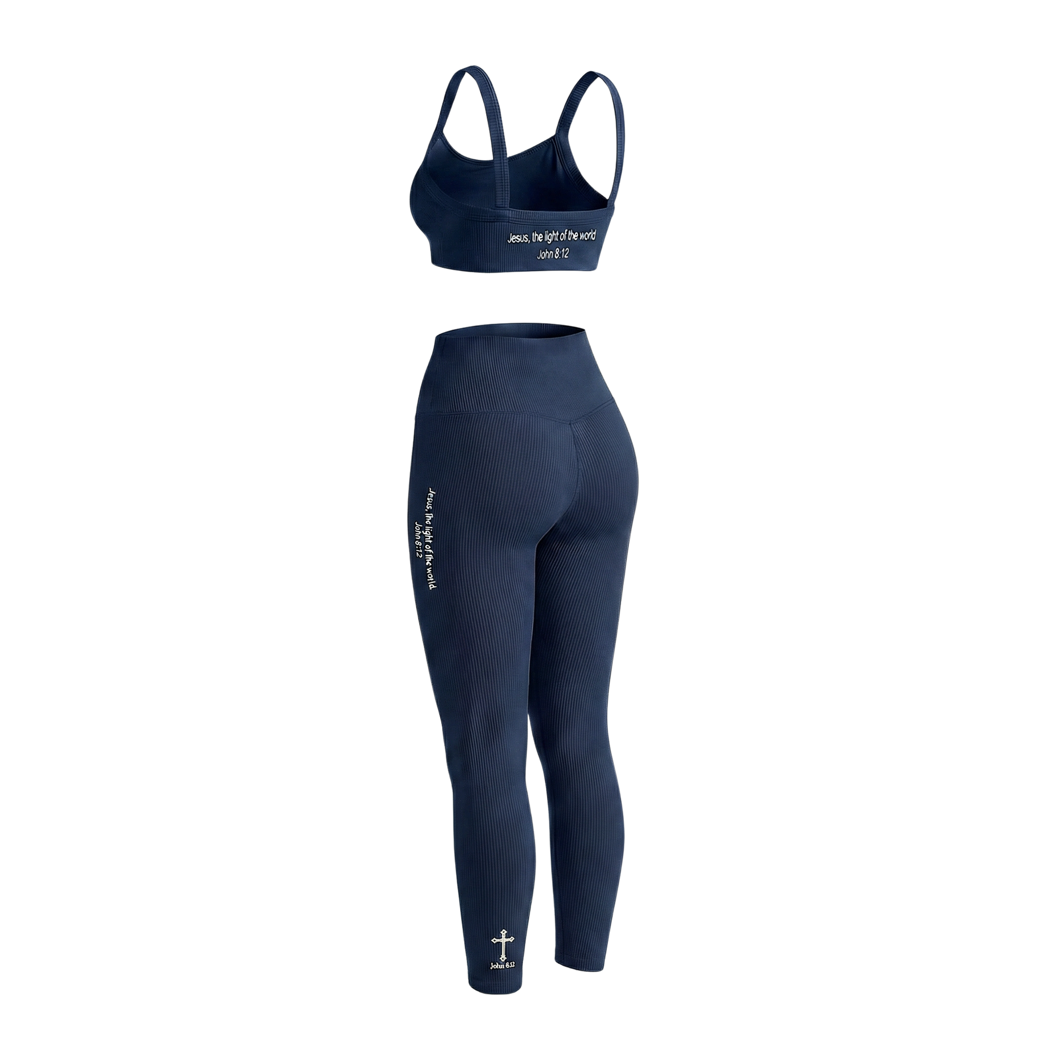 Ribbed Square-Neck Bra